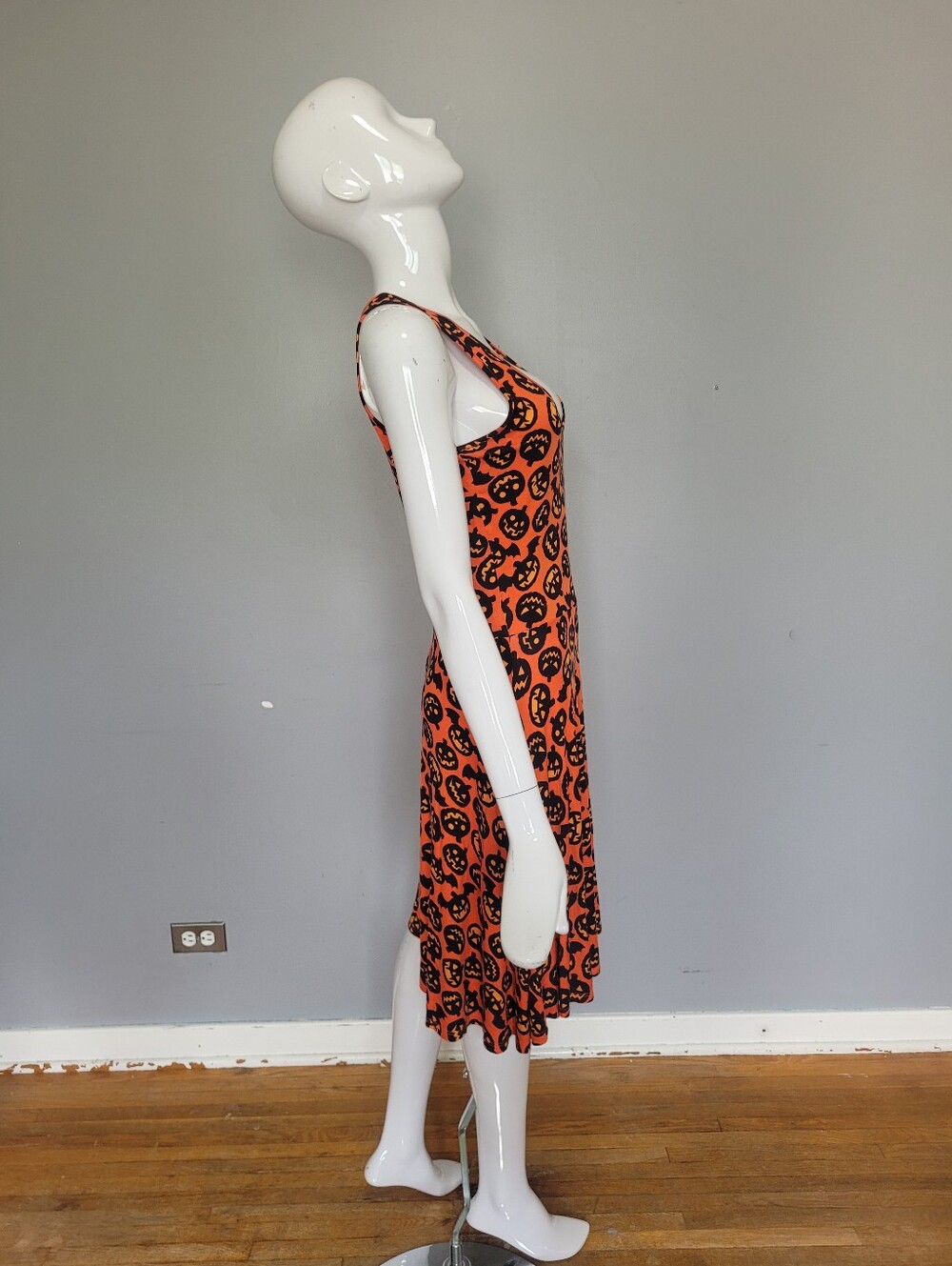 Sourpuss Batty Pumpkins Skater Dress, GUC, Size L - Picture 5 of 8